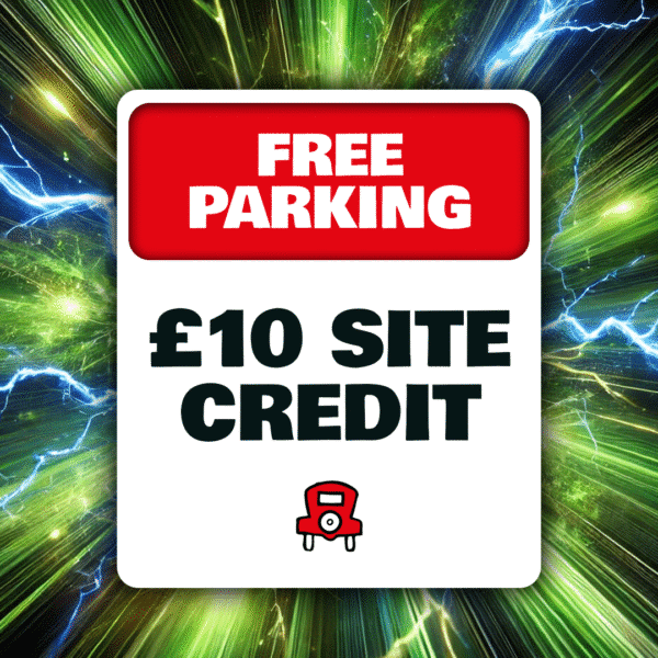 Free Parking - £10 Site Credit - 5 Points