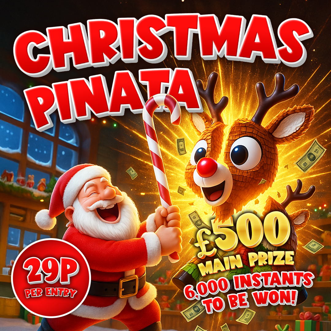 344 Tickets on Christmas Pinata Worth £99