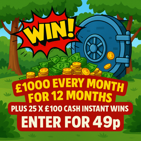 200 Tickets on The 1K Every Month for 12 Months Worth £99