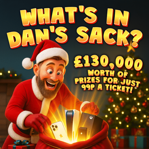 100 Tickets on Whats in Dans Sack Worth £100