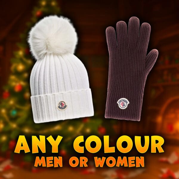 MONCLER HAT & GLOVES SET WORTH £520