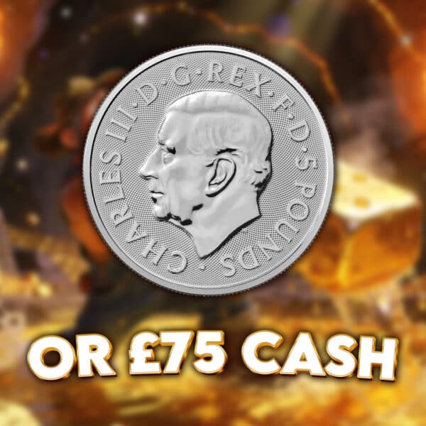 Royal Tudor Beasts Silver Coin or £75 cash.