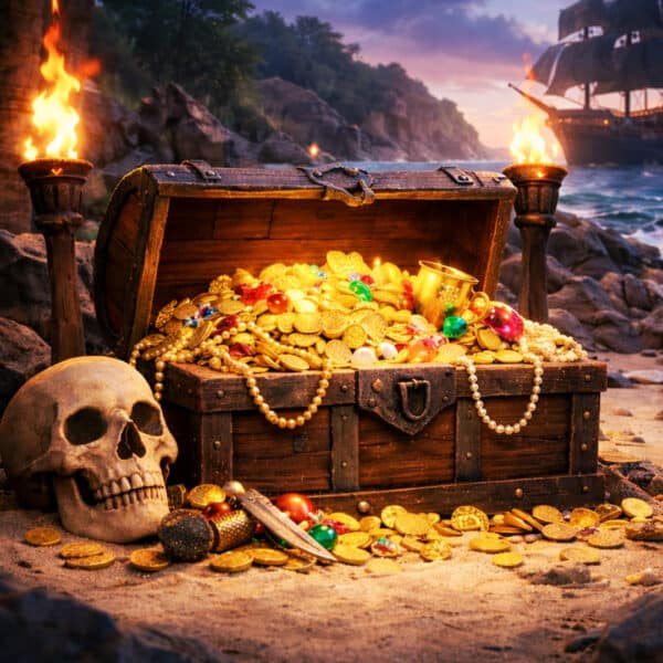 You've found a Flag! 🏴‍☠ (Post your win on the group and pick a number 1-12 to open the treasure chest!)