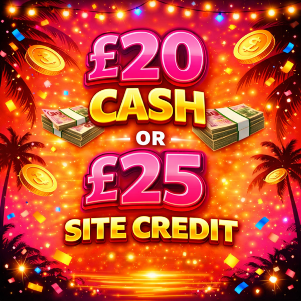 £20 Cash or £25 Credit